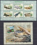 Cumpara ieftin DB1 Fauna Africana Mozambic Crocodili MS + SS MNH
