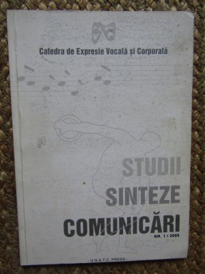 STUDII SINTEZE COMUNICARI NR 1 2005 foto