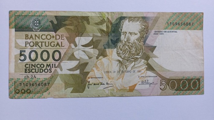 Portugalia- 5000 Escudos 1981