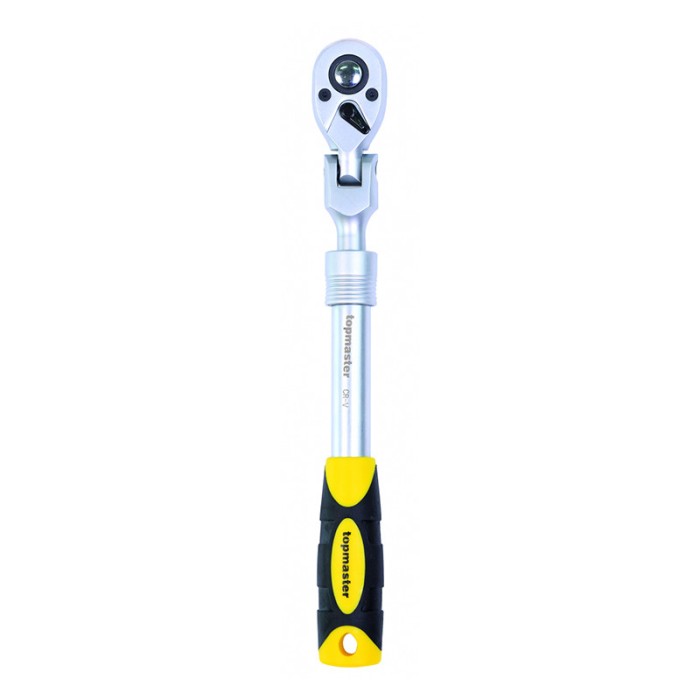 Maner clichet Cr-V Top Master Pro, 1/2 inch x 475 mm, 72T, brat telescopic