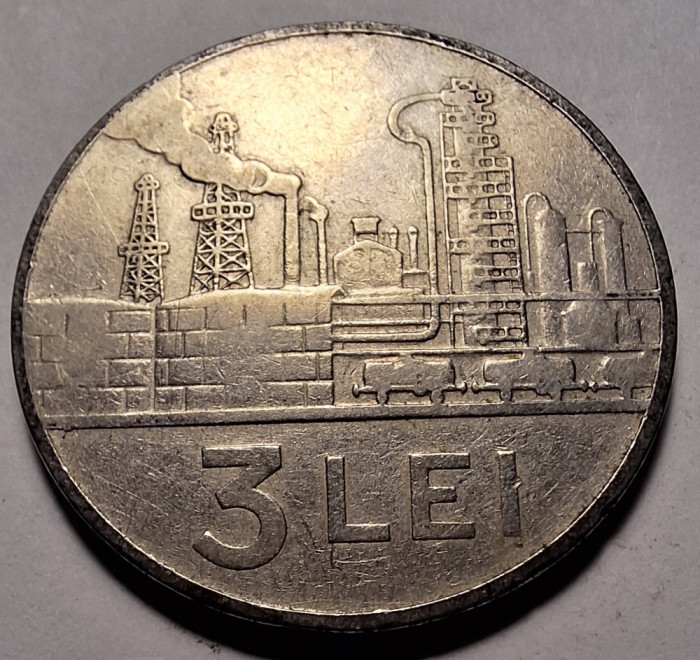 Moneda 3 lei 1963 (#2)