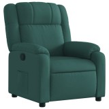 Cumpara ieftin Fotoliu rabatabil, verde inchis, material textil