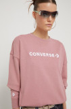 Cumpara ieftin Converse bluza femei, culoarea roz, cu imprimeu