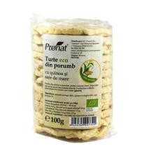 Turte din Porumb cu Quinoa si Sare de Mare Bio 100 grame Pronat Cod: PRN7320 foto