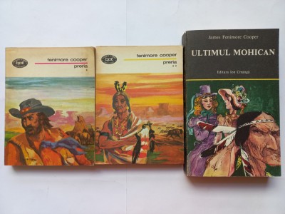 JAMES FENIMORE COOPER - PRERIA [ VOL. I + VOL. II] + ULTIMUL MOHICAN foto