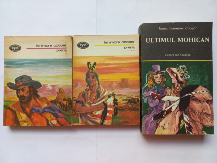 JAMES FENIMORE COOPER - PRERIA [ VOL. I + VOL. II] + ULTIMUL MOHICAN