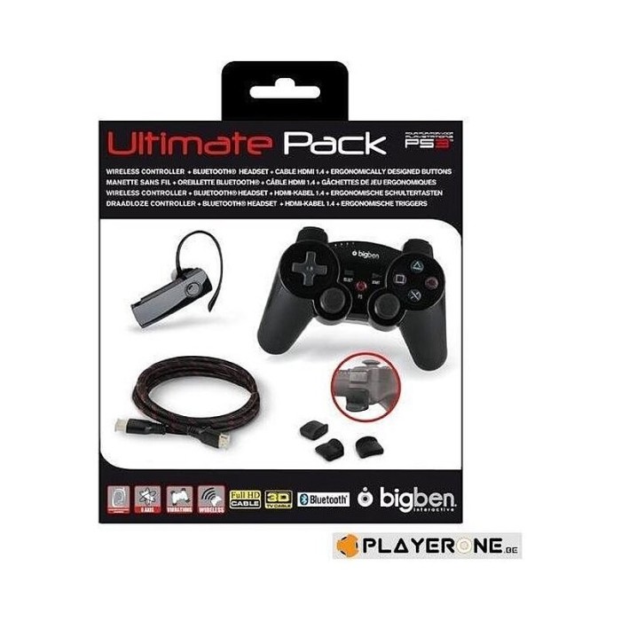 Controller BigBen wireless + Casca chat - HDMI - Triggere - pentru PlayStation PS 3 - EAN 3499550287035 (e)