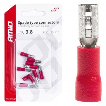 Set 10 buc connector cablaje 3.8mm 0.5-1.5mm2 10A 03060 foto