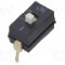 Intrerupator DIP, 2 pozitii, montare THT, 1 sectiuni, OMRON OCB - A6TN1104