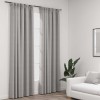 Perdele opace aspect p&acirc;nză, c&acirc;rlige 2 buc. gri taupe 140x245 cm