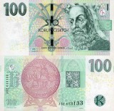 CEHIA 100 Korun 2018 UNC Bancnota Neagra, Colectionari, Europa, Numismatica