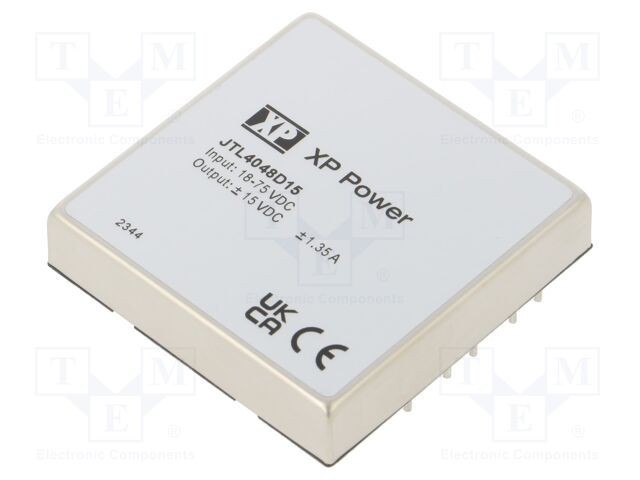 Convertor DC/DC 40W XP POWER - Intrare 18-75VDC, Ieşire 15VDC şi -15VDC