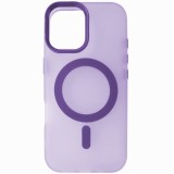 Husa spate TPU cu plastic mov, magnet, pentru Apple iPhone 17