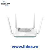 Router Wireless Gigabit D-LINK Eagle Pro AI R32 AX3200, WI-Fi 6, Dual-Band 800 + 2402 Mbps, alb