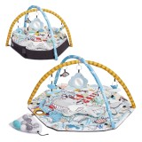 Covoraș Educațional Kinderkraft SMARTPLAY SEA 2 &icirc;n 1, Jucării &amp; 12 Mingi Incluse, Poliester, 103x95x55 cm