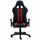 SCAUN GAMING SPACER imitatie piele black / red SPCH-TRINITY-RED