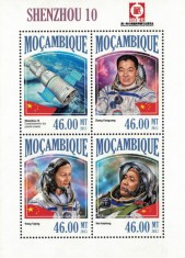 MOZAMBIC 2013 - Cosmonautica/ bloc+colita MNH (2 img)