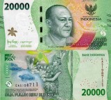 Bancnota Indonezia 20000 Rupiah 2022 UNC, Asia, Ne流通