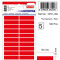 Etichete Autoadezive Color, 13 X 50 Mm, 100 Buc/set, Tanex - Rosu Fluorescent