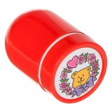 Set Stampile Rotunde, Ursuleț, 7 Bucăți, Multicolor, 3x4cm, Oem