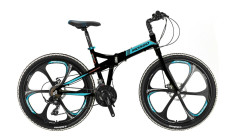 Bicicleta Mosso Marine ACR 2D pliabila , aluminiu , roata 26&amp;quot;, culoare Negru/AlbPB Cod:M01MSO2602517003 foto