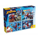 Puzzle de colorat maxi - spiderman (4 x 48 de piese), LISCIANI