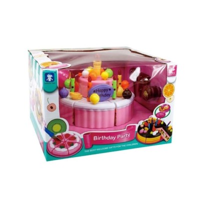 Jucarie Tort Aniversar &amp;ndash; Party Birthday cu Accesorii pentru Copii foto