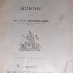 ISTORIA PREDICEI LA ROMANI GH.COMSA 1921