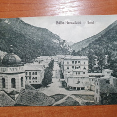 carte postala necirculata baile herculane anul 1929 - total