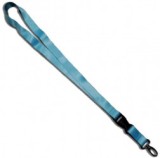 Breloc chei tip snur detasabil textil lungime 50.5 cm albastru deschis