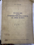 Incercare asupra fondului principal lexical al limbii romine- Al. Graur 1954