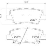 Placute frana Hyundai Bayon (Bc3), Elantra 6 Sedan (Ad, I10 2 (Ba, I10 2 Sedan, I10 3 (Ac3, I20 3 (Bc3, I30 (Gd), I30 (Pde, I30 Coupe, I30 Estate (Gd