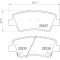 Placute frana Hyundai Bayon (Bc3), Elantra 6 Sedan (Ad, I10 2 (Ba, I10 2 Sedan, I10 3 (Ac3, I20 3 (Bc3, I30 (Gd), I30 (Pde, I30 Coupe, I30 Estate (Gd