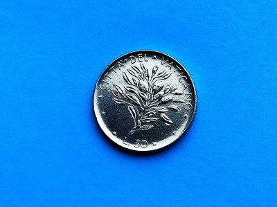 50 Lire 1973 Vatican-UNC-RAR-in realitate arata bine! foto