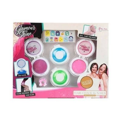 Set creta par 4 culori cu suport inclus Glamour Shine Toi-Toys TT45745A foto