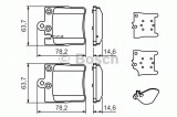 Set placute frana,frana disc MERCEDES E-CLASS (W210) (1995 - 2003) BOSCH 0 986 494 022