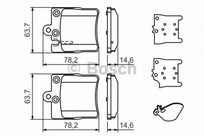 Set placute frana,frana disc SKODA FABIA I Combi (6Y5) (2000 - 2007) BOSCH 0 986 494 022 foto