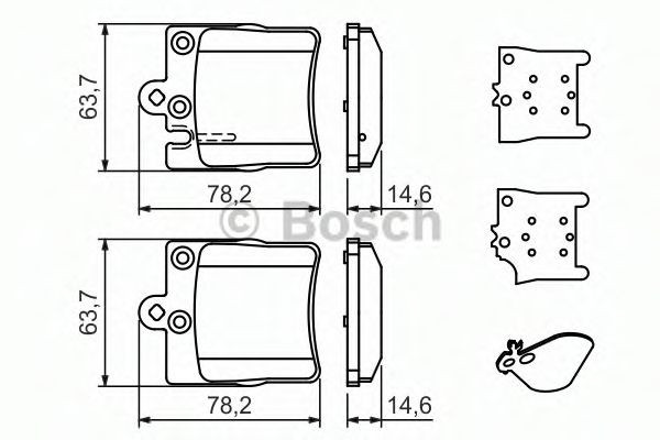 Set placute frana,frana disc SKODA FABIA I Combi (6Y5) (2000 - 2007) BOSCH 0 986 494 022