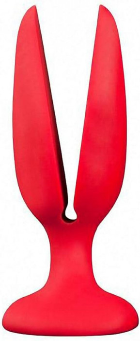 Dildo Anal Open Plug Silicone Red, Blaster Begginer