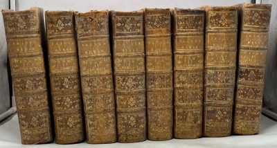 Sfanta Biblie-1768, in latina si franceza-8 volume foto