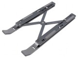 Suport pentru tabletă/laptop gri aluminiu, gumă pliabil: Stand pentru dispozitive mobile