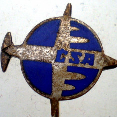 I.472 INSIGNA STICKPIN CEHOSLOVACIA AVIATIE CSA Czechoslovak State Airlines