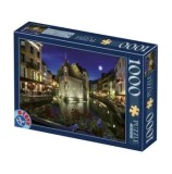 Cumpara ieftin Puzzle adulti D-Toys Peisaje de noapte - Annecy, Franta, 1000 piese