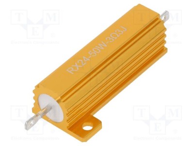 Rezistor bobinat cu radiator 3,3&amp;Omega; 50W &amp;plusmn;5% 50ppm/&amp;deg;C SR PASSIVES foto