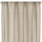Perdea Decorativă, Tifon, Poliesters, Culoare Bej, 140x260cm, Oem