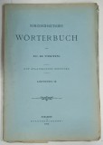 RUMANISCH - DEUTSCHES WORTERBUCH von Dr. H. TIKTIN , FASCICOLA 13 , 1908, TEXT IN ROMANA SI GERMANA