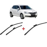 Cumpara ieftin Set 3 stergatoare SKODA FABIA III Praktik (NJ5) 2014 - 2022, pentru parbriz si luneta, Bosch Aerotwin