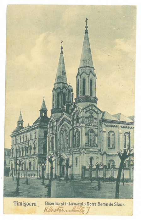 4674 - TIMISOARA, Church, Romania - old postcard - used - 1926