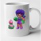 Cana alba personalizata Brawl Star - Rosa, INOVATIX&reg;. 330 ml