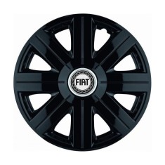 Set 4 Capace Roti, potrivite jantelor de R16, pentru Fiat, model Cosmos Negru foto